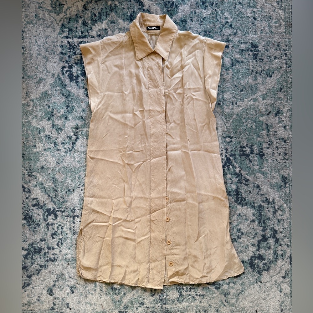 Again - made in LA Tan Dress szS/M